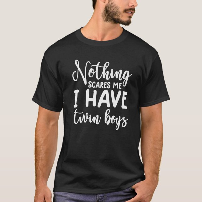 T-shirt Maman De Jumeaux Pour Femmes Papa De Jumeaux Pères (Devant)