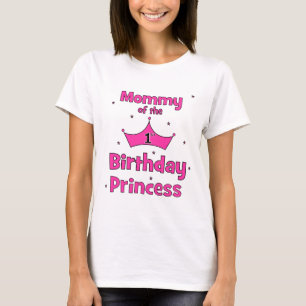 T-shirt Maman de la ?ère princesse d'anniversaire !