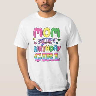T-shirt Maman De La Fille D'Anniversaire