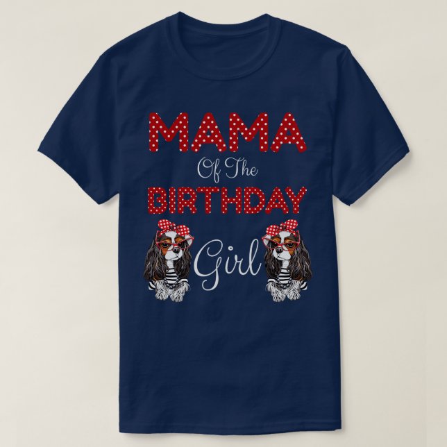 T-shirt Maman De La Fille D'Anniversaire (Design devant)