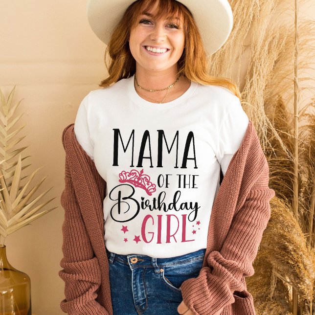 T-shirt Maman de la fille d'anniversaire Custom Matching f (Créateur téléchargé)