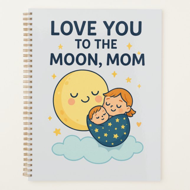 T-shirt maman de la Lune (Devant)