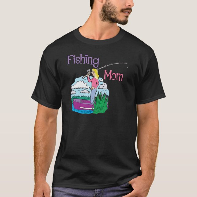 T-shirt Maman de la pêche (Devant)