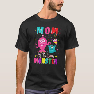 T-shirt Maman De La Petite Famille Monster Qui Correspond