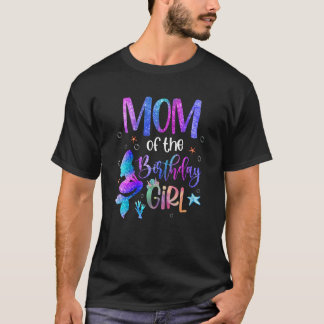 T-shirt Maman De La Petite Fille Maman De L'Anniversaire M