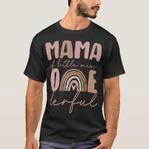 T-shirt Maman De La Petite Mlle Onederday Premier Annivers