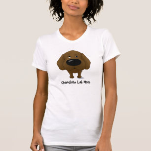 T-shirt Maman de Labrador de chocolat