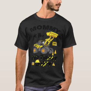 T-shirt Maman De L'Anniversaire Boy Construction Anniversa
