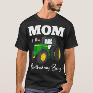 T-shirt Maman De L'Anniversaire Boy Tractor Farm Party
