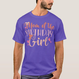 T-shirt Maman De L'Anniversaire Fille Enfants Famille Pare