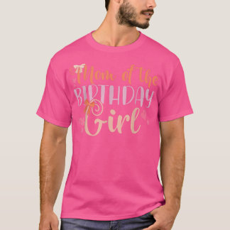 T-shirt Maman De L'Anniversaire Fille Enfants Famille Pare