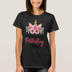 T-shirt Maman De L'Anniversaire Fille Mère Unicorn Birthda
