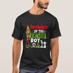 T-shirt Maman De L'Anniversaire Garçon Cute Zombie Enfants