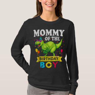 T-shirt Maman de l'anniversaire garçon T-Rex RAWR Dinosaur