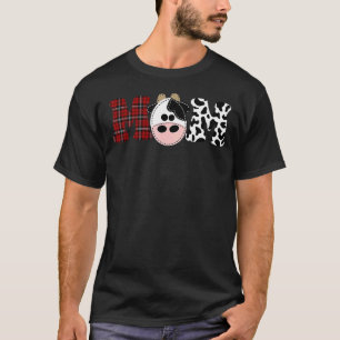 T-shirt Maman De L'Anniversaire Pour Boy Cow Farm 1Er Anni