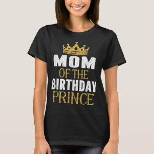 T-shirt Maman De L'Anniversaire Prince Boys Anniversaire P