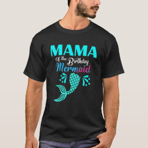 T-shirt Maman De L'Anniversaire Sirène Matching Anniversai