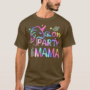 T-shirt Maman De L'Anniversaire Unicorn Girl Matching Fami