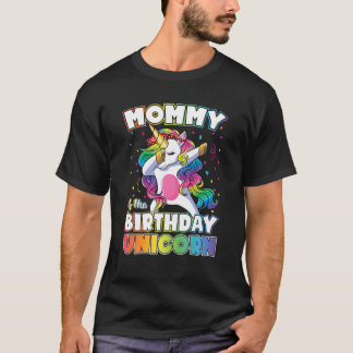 T-shirt Maman De L'Anniversaire Unicorne Dabbing Unicorn M