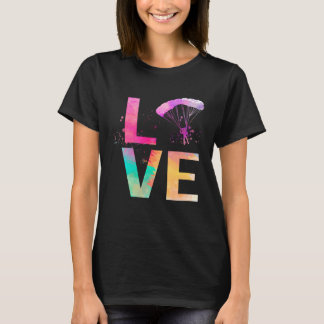 T-shirt Maman de parachutisme colorée Parachutisme