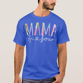 T-shirt Maman de quatre conceptions florales mignonnes Mam