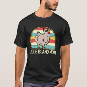 T-shirt Maman de Rhode Island Mignon Poulet Maman Agricult