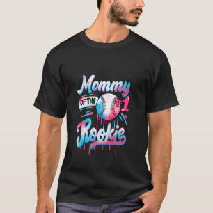 T-shirt Maman de Rookie 1er Anniversaire Baseball Drip Fam
