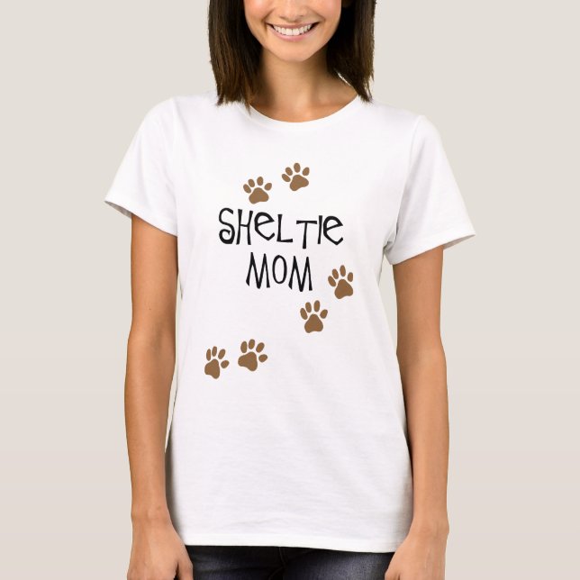 T-shirt Maman de Sheltie (Devant)