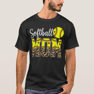 T-shirt Maman de softball adorable Fête des mères Maman de