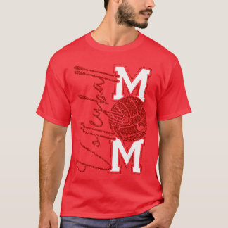 T-shirt Maman de volley-ball jour de match Maman de volley