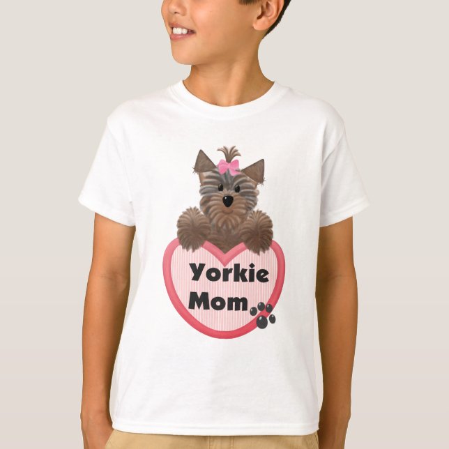 T-shirt Maman de Yorkie (Devant)