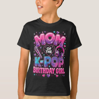 T-shirt Maman des filles d'anniversaire de la musique coré