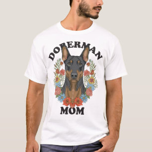 T-shirt Maman Doberman pour toujours