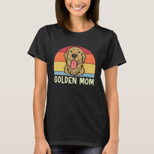 T-shirt Maman dorée Maman chien Retriever doré pour femmes