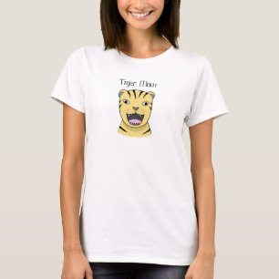 T-shirt Maman drôle fâchée de grand chat de mère de ti