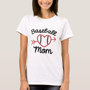 T-shirt Maman du baseball