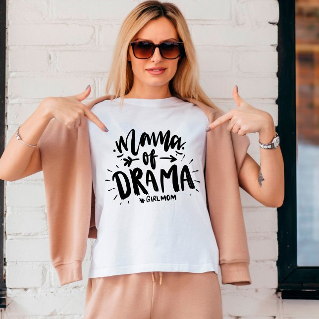T-shirt Maman du drame #petite maman drôle (Créateur téléchargé)