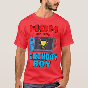 T-shirt Maman du garçon d'anniversaire jeux vidéo thème an