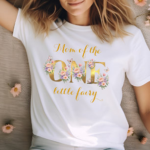 T-shirt Maman du jardin de fées 1er anniversaire