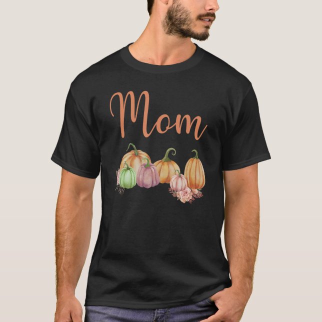 T-shirt Maman Du Petit Citrouille Premier Anniversaire Aut (Devant)