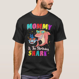 T-shirt Maman du requin d'anniversaire de famille appariée
