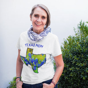 T-shirt Maman du Texas Bleuets État du Texas
