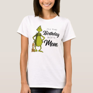 T-shirt Maman d'un garçon d'anniversaire Grinch tableau no