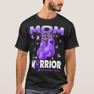 T-shirt Maman D'Un Guerrier Pancréatique Cancer Sensibilis
