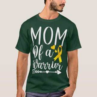 T-shirt Maman d'un guerrier Soutien à la sensibilisation a