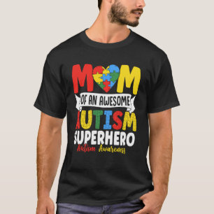 T-shirt Maman d'un super-héros génial de l'autisme Sensibi