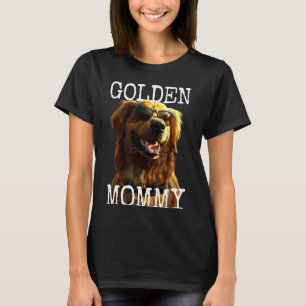 T-shirt Maman en or Maman Fête des mères Golden Retriever 