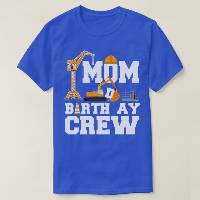 T-shirt Maman Équipage d'anniversaire (Design devant)