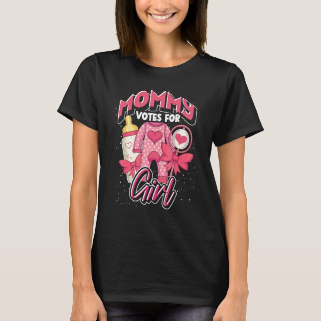 T-shirt Maman Équipe Fille Bébé Fête Baby shower Maman Gen (Devant)