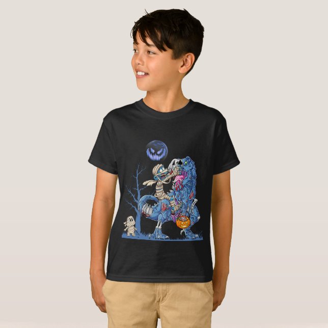 T-shirt maman équitation dinosaure effrayante nuit cadeau  (Devant entier)